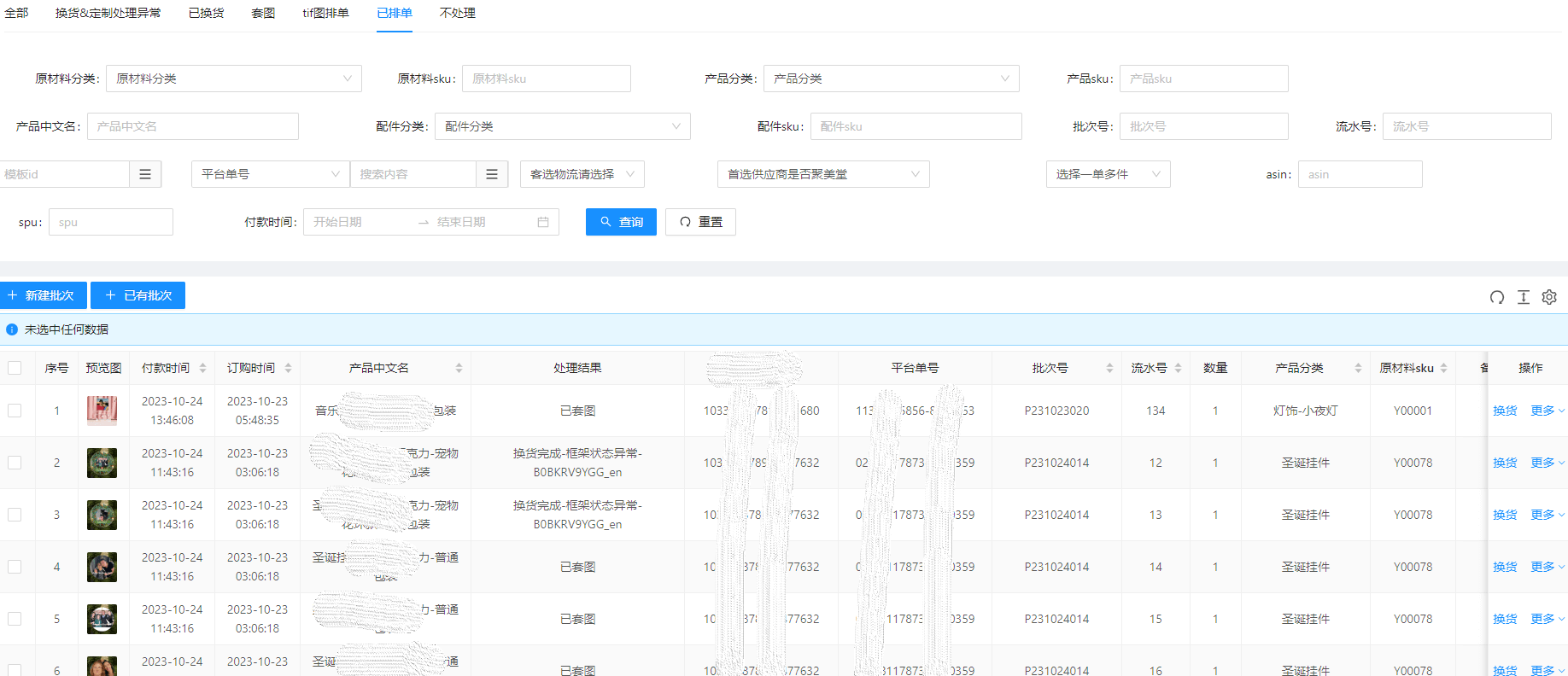listing